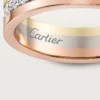 Vendome Louis Cartier trouwring, 4,8 mm breed, bezet