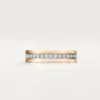 Vendome Louis Cartier trouwring, 4,8 mm breed, bezet