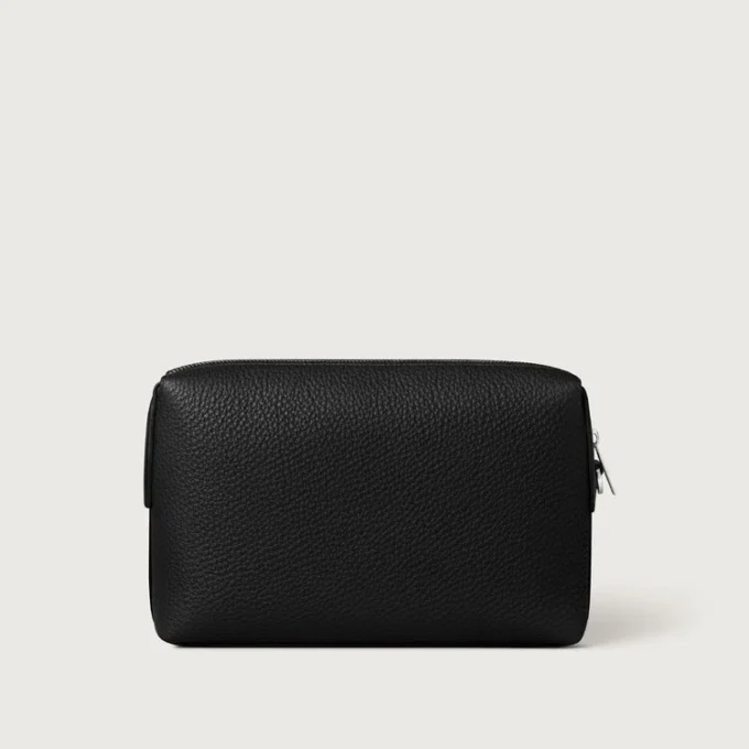 Vierkant etui, Must de Cartier – Zwart kalfsleer, palladium afwerking – Cartier